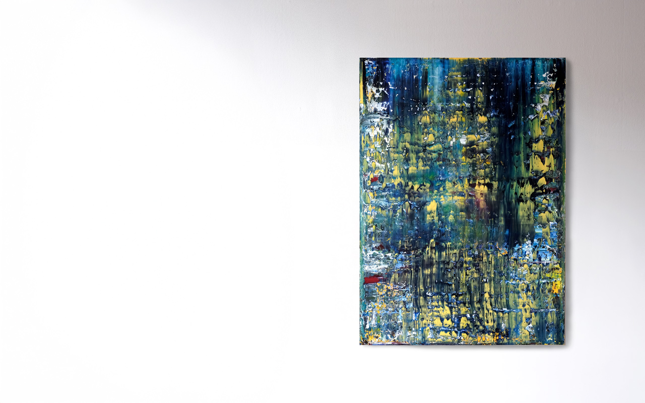 Stephan Schön — Abstraktes Bild 6, 2020, Öl auf Leinwand, 140 × 100 cm