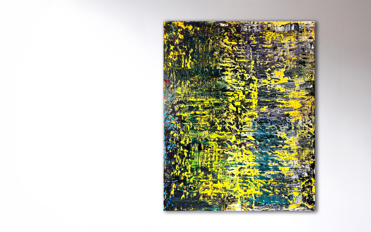 Stephan Schön — Abstraktes Bild 36, 2022, Öl auf Leinwand, 200 × 160 cm