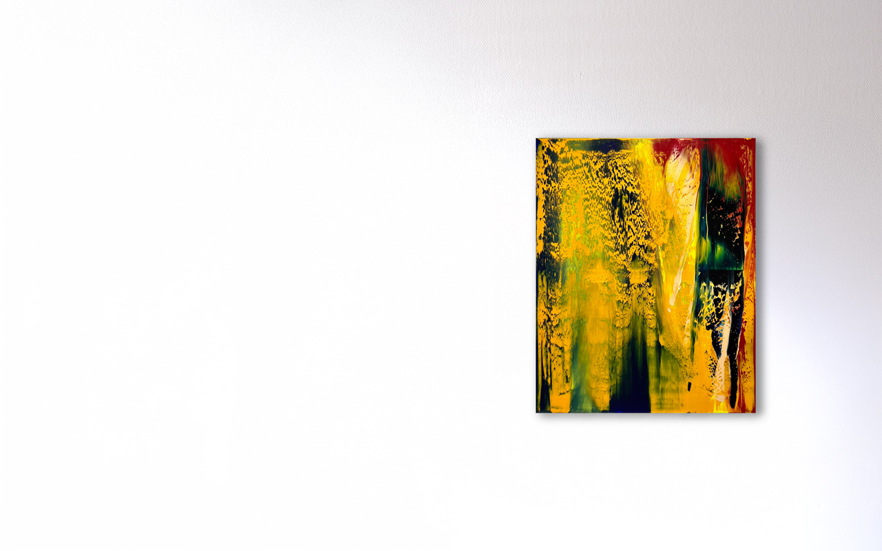 Stephan Schön — Abstraktes Bild 26, 2022, Öl auf Leinwand, 100 × 80 cm