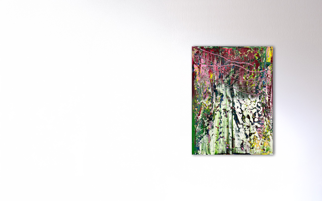Stephan Schön — Abstraktes Bild 32, 2022, Öl auf Leinwand, 80 × 60 cm