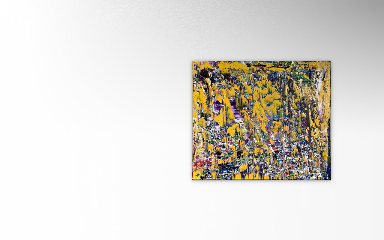 Stephan Schön — Abstraktes Bild 41, 2025, Öl auf Leinwand, 60 × 70 cm