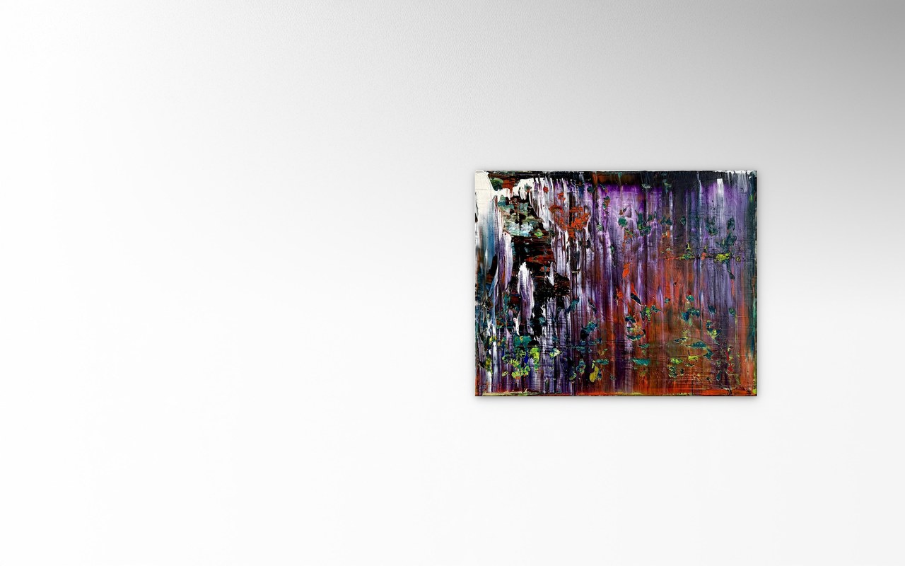 Stephan Schön — Abstraktes Bild 42, 2025, Öl auf Leinwand, 40 × 50 cm