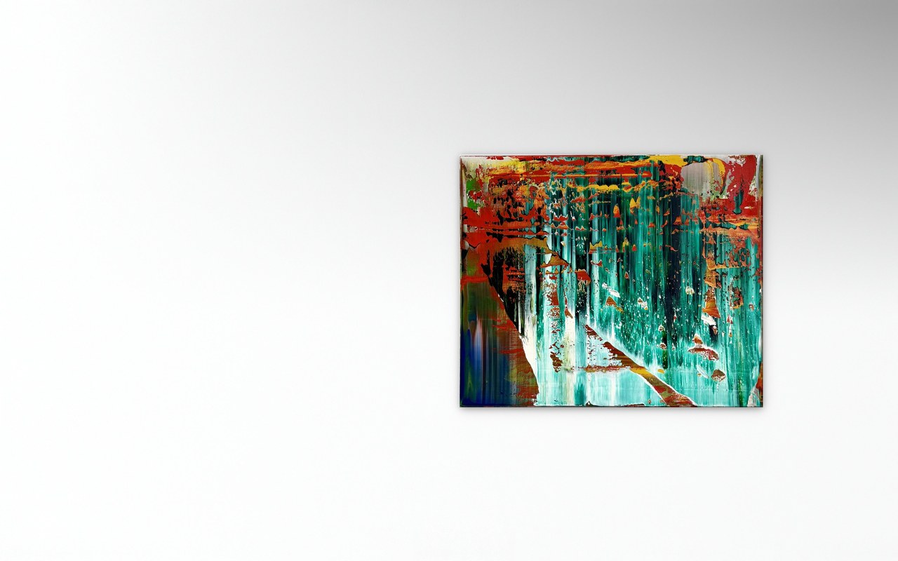 Stephan Schön — Abstraktes Bild 45, 2026, Öl auf Leinwand, 50 × 60 cm