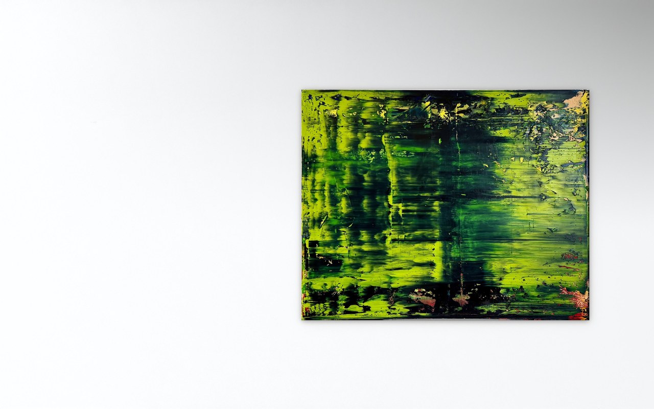 Stephan Schön — Abstraktes Bild 46, 2026, Öl auf Leinwand, 80 × 100 cm