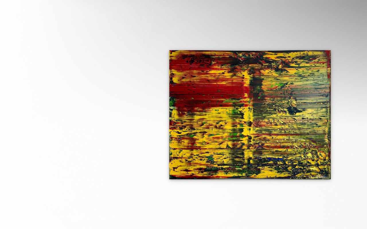 Stephan Schön — Abstraktes Bild 47, 2026, Öl auf Leinwand, 80 × 100 cm