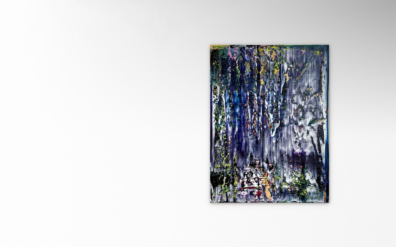 Stephan Schön — Abstraktes Bild 48, 2026, Öl auf Leinwand, 80 × 60 cm