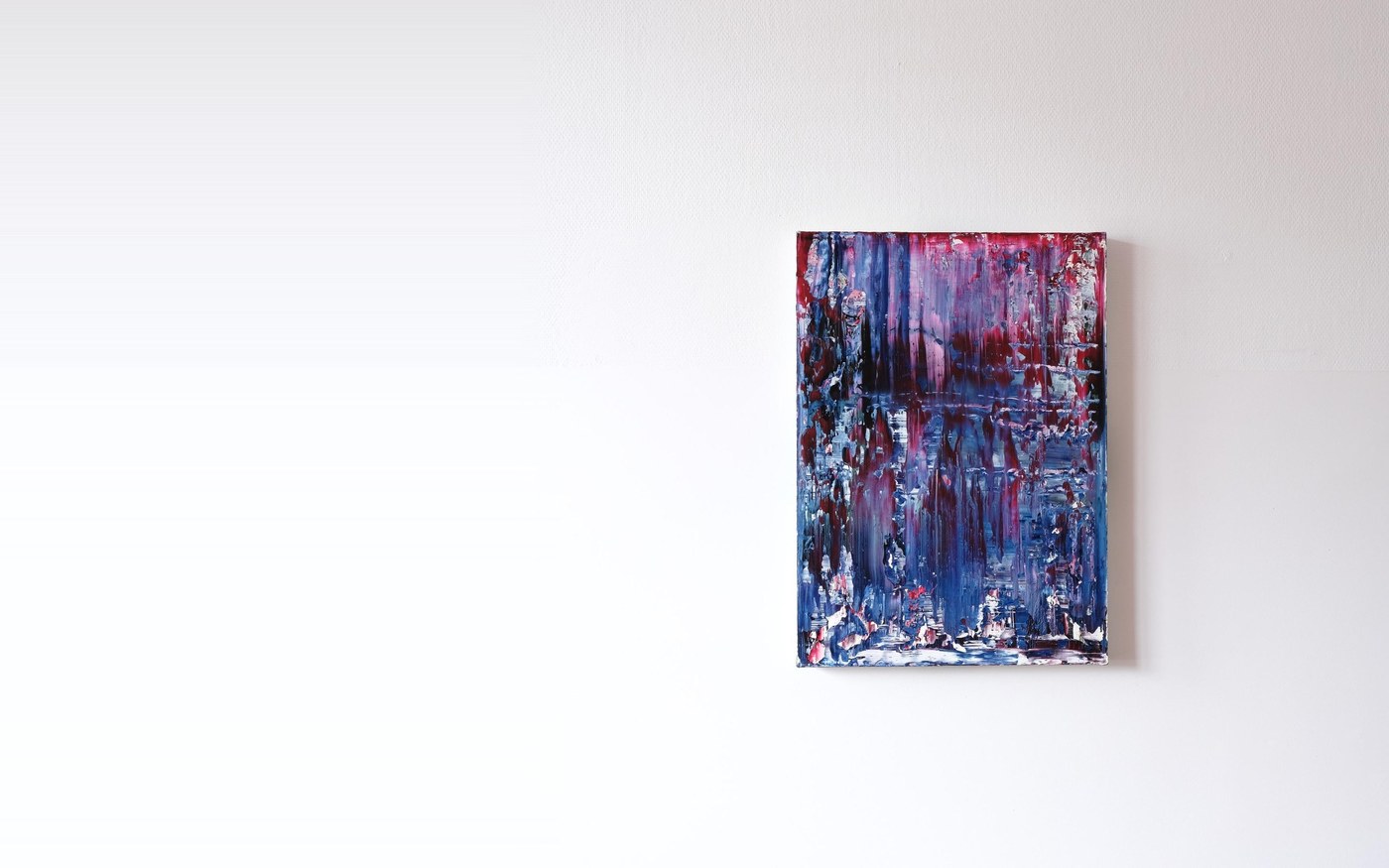 Stephan Schön — Abstraktes Bild 2-1, 2020, Öl auf Leinwand, 70 × 50 cm