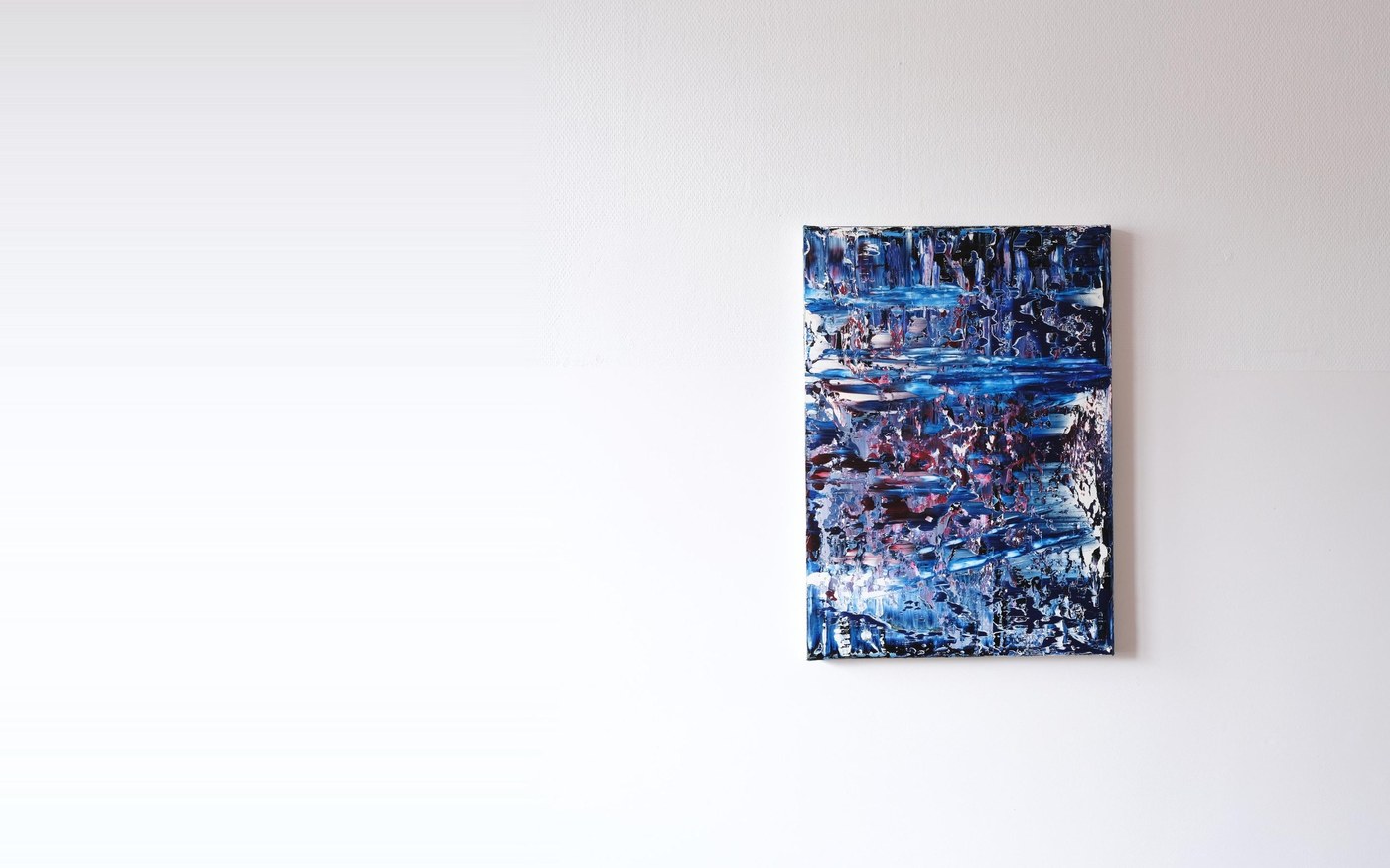 Stephan Schön — Abstraktes Bild 2-4, 2020, Öl auf Leinwand, 70 × 50 cm