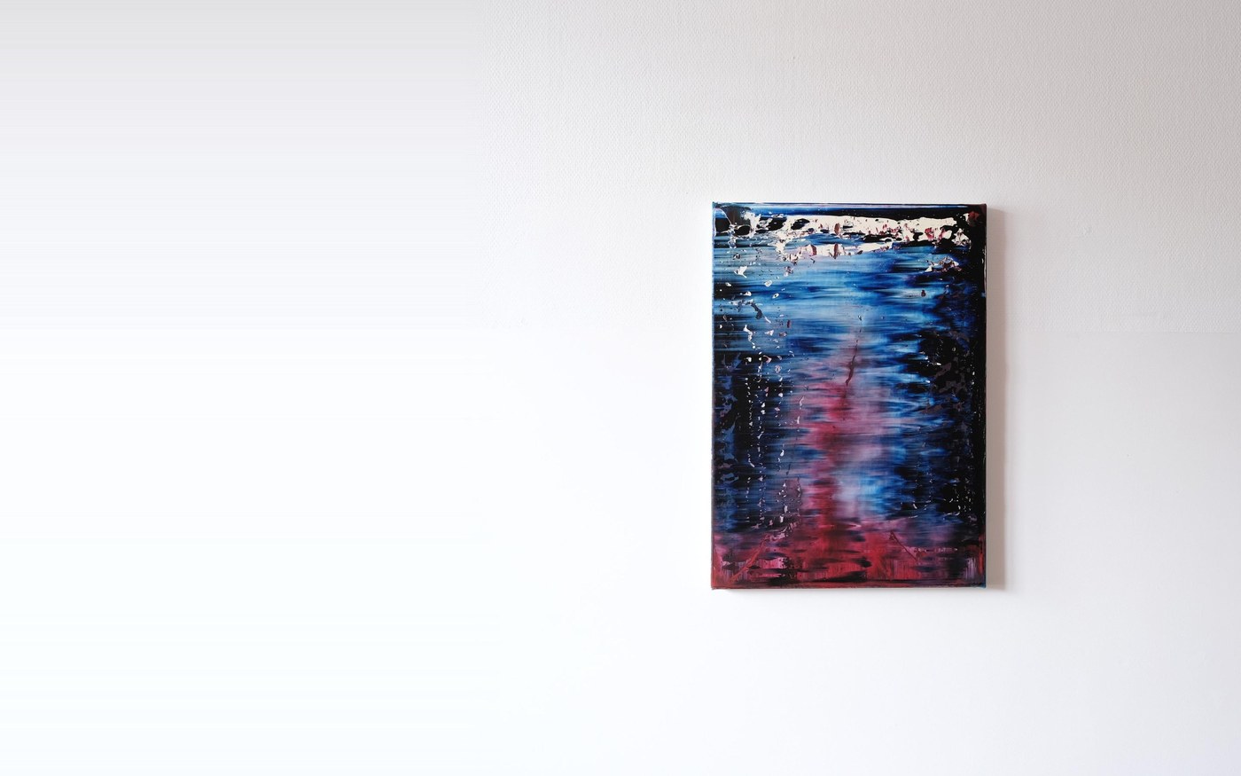 Stephan Schön — Abstraktes Bild 2-7, 2020, Öl auf Leinwand, 70 × 50 cm