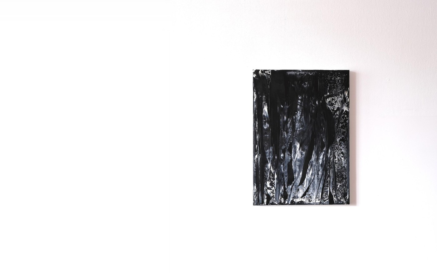 Stephan Schön — Abstraktes Bild 3-2, 2020, Öl auf Leinwand, 70 × 50 cm