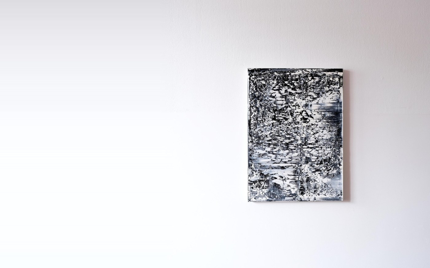 Stephan Schön — Abstraktes Bild 3-7, 2020, Öl auf Leinwand, 70 × 50 cm
