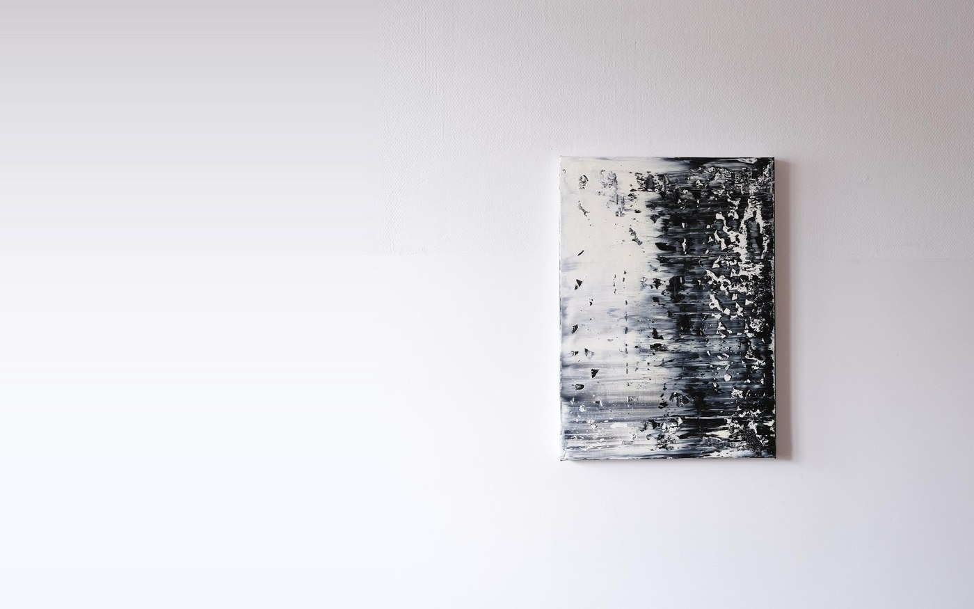 Stephan Schön — Abstraktes Bild 3-9, 2020, Öl auf Leinwand, 70 × 50 cm