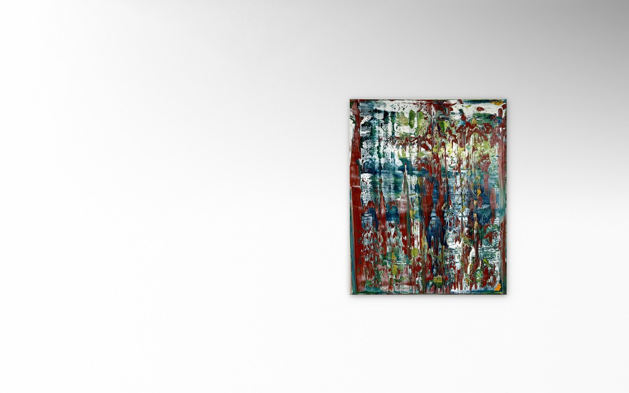 Stephan Schön — Abstraktes Bild 44-2, 2026, Öl auf Leinwand, 40 × 50 cm